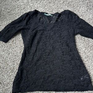 Maurices Black Blouse with Long Sleeves
